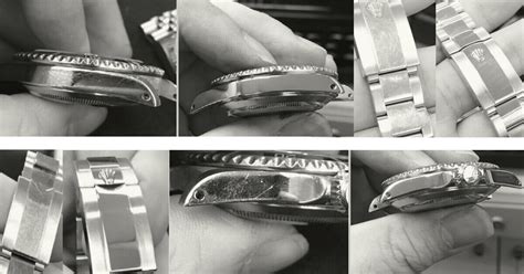 rolex scratched|remove scratches from rolex clasp.